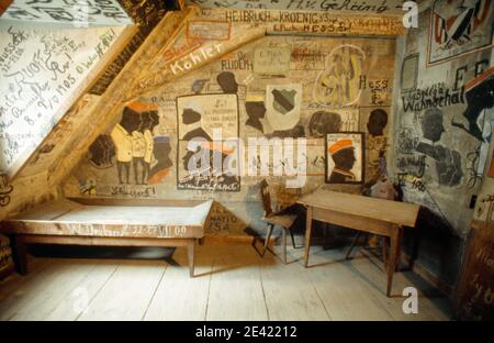 Studentenkarzer, historische Ausn¸chterungszelle f¸r Studenten Foto Stock