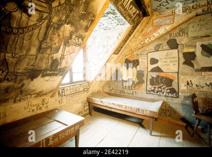 Studentenkarzer, historische Ausn¸chterungszelle f¸r Studenten Foto Stock