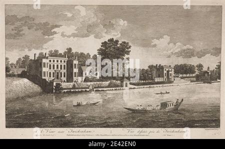 John Boydell, 1720â–1804, British, A View near Twickenham, 1753. Incisione. Foto Stock