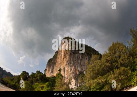 La roccia è tutta calcarea ed è parte della più grande barriera corallina del mondo. Foto Stock