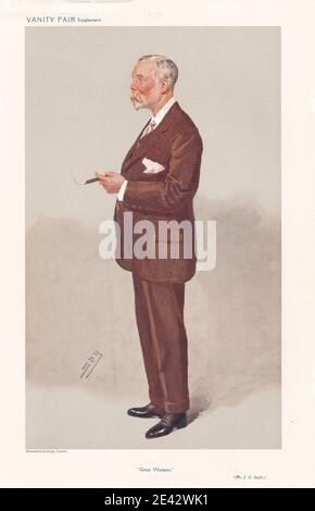 Leslie Matthew 'Sty' Ward, 1851â-1922, British, Vanity Fair - uomini d'affari e costruttori di Impero, 1908. Cromolitografia. Foto Stock