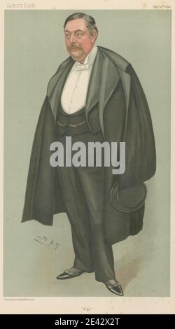 Leslie Matthew 'Sty' Ward, 1851â-1922, British, Vanity Fair: Newspapermen; 'Algy', l'on. Algernon Henry Bourke, Januray 20, 1898, 1898. Cromolitografia. Foto Stock