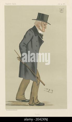 Leslie Matthew 'Sty' Ward, 1851â-1922, British, politici - Vanity Fair. "Bucks". Sir Harry Verney. 15 1882 luglio 1882. Cromolitografia. Foto Stock