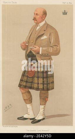 Leslie Matthew 'Sty' Ward, 1851â-1922, British, Vanity Fair: Scotsman; 'The Queen's Lord Steward', il marchese di Breadalbane, 13 settembre 1894, 1894. Cromolitografia. Foto Stock