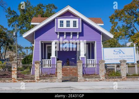 Silver & Agacinski Law Office- Hyde Park, un quartiere molto delicato a Tampa, Florida Foto Stock