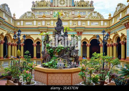 Vinh Trang Pagoda, Vietnam Foto Stock