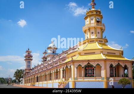 Cao Dai Temple, Vietnam Foto Stock