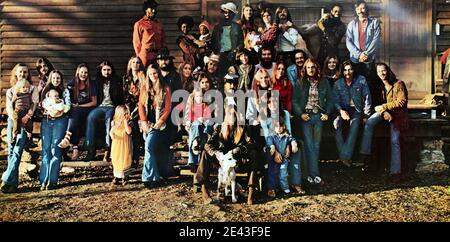 The Allman Brothers Band: 1974. LP copertura interna totale: Fratelli e sorelle Foto Stock