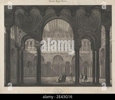 Stampa realizzata da Henry Martens, 1828â–1854, Theatre Royal Italian, Salon, dans l'Opera Othello par MR. Ferri. Acquatinto e acquaforte. Tema letterario , la tragedia di Othello, il Moro di Venezia, opera di William Shakespeare. Shakespeare, William (1564â-1616), drammaturgo e poeta Foto Stock