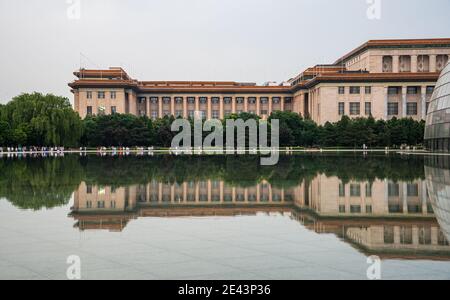 Il moderno Teatro dell'Opera di National Grand THEATR. Pechino Cina Foto Stock