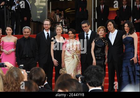 I membri della giuria arriveranno alla proiezione di 'Vengeance' durante il 62° Festival del Cinema di Cannes al Palais des Festivals di Cannes, in Francia, il 17 maggio 2009. Foto di Nebinger-Orban/ABACAPRESS.COM Foto di Nebinger-Orban/ABACAPRESS.COM Foto Stock