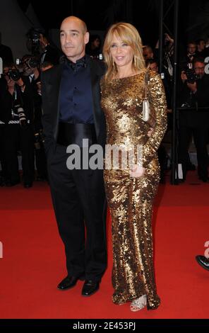 Jean-Marc Barr e Rosanna Arquette partecipano alla proiezione di "Anticristo" al 62° Festival di Cannes, 18 maggio 2009. Foto di Lionel Hahn/ABACAPRESS.COM Foto Stock