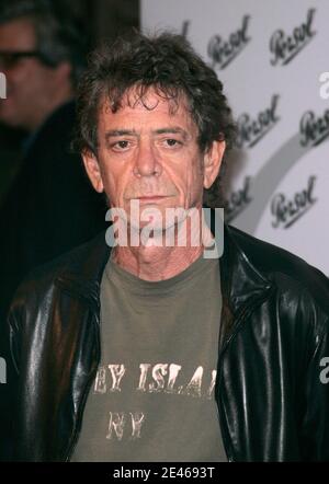 Il cantante Lou Reed arriva alla 'Incognito Design Exhibition' al Whitney Museum of American Art di New York City, NY, USA il 23 giugno 2009. Foto di Donna Ward/ABACAPRESS.COM Foto Stock