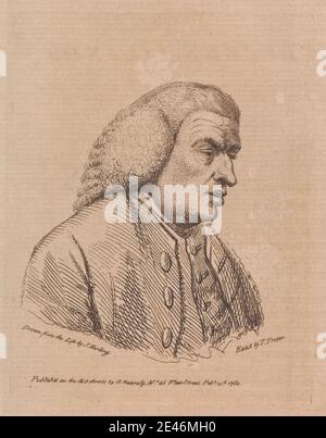 Thomas Trotter, ca. 1750â–1803, British, Samuel Johnson, senza dati. Incisione. Foto Stock