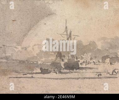 John Varley, 1778–1842, britannico, da un album di sessantuno schizzi topografici. Grafite. Dominio pubblico Foto Stock