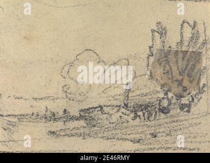 John Varley, 1778–1842, britannico, da un album di sessantuno schizzi topografici. Grafite. Dominio pubblico Foto Stock
