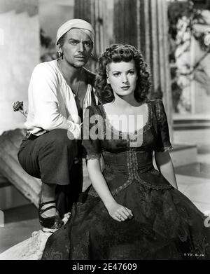 Douglas Fairbanks Jr, Maureen o'Hara, 'Sinbad the Sailor' (1947) RKO radio Pictures / file Reference N. 34082-239THA Foto Stock