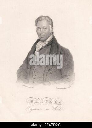 Henry Hoppner Meyer, ca. 1782–1847, inglese, Thomas Bewick, incisore su Wood. Dominio pubblico Foto Stock