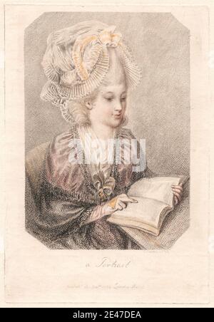 Elias Martin, 1739–1818, svedese, un ritratto (giovane donna che legge un libro), 1778. Dominio pubblico Foto Stock