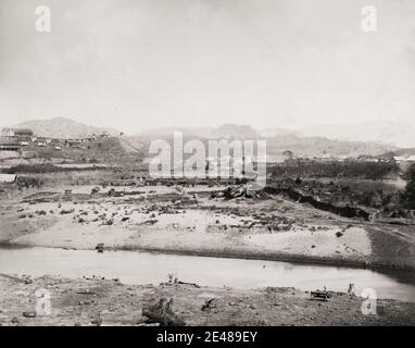 Fotografia d'epoca del XIX secolo: L'immagine si riferisce al primo tentativo guidato dai francesi di costruire il canale di Panama nel 1880 sotto la supervisione di Ferdinand de Lesseps. Foto Stock