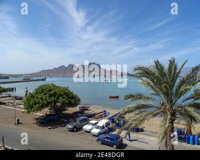 Città di Mindelo, Capo Verde, Isola di Sao Vicente. Foto Stock