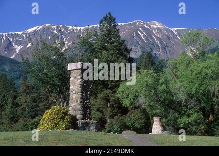 Capo Joseph Gravesite, Nez Perce National Historical Park, Hells Canyon National Scenic Byway, Oregon Foto Stock