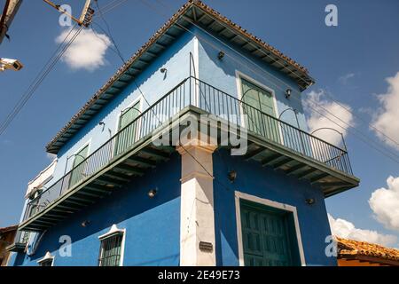 Casa coloniale a Trinitad City, Cuba Foto Stock