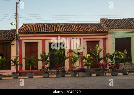 Casa coloniale a Trinitad City, Cuba Foto Stock