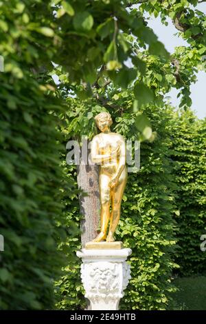 Herrenhausen Palace and Park, ampio giardino, Hannover Foto Stock