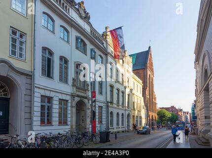 Lübeck, museo Willy-Brandt-Haus, Ostsee (Mar Baltico), Schleswig-Holstein, Germania Foto Stock