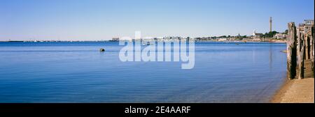 Vista sull'oceano, Provincetown, Cape Cod, Barnstable County, Massachusetts, Stati Uniti Foto Stock