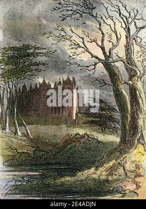 Scena da Bleak House di Charles Dickens (Londra, 1852-1853) romanzo di Satire sulle iniquità della Corte di Chancery Foto Stock