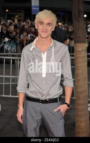'L'attore Tom Felton partecipa alla prima nordamericana di ''Harry Potter e il Principe Mezzosangue al Teatro Ziegfeld a New York City, NY, USA il 9 luglio 2009. Foto di S.Vlasic/ABACAPRESS.COM (nella foto: Tom Felton)' Foto Stock