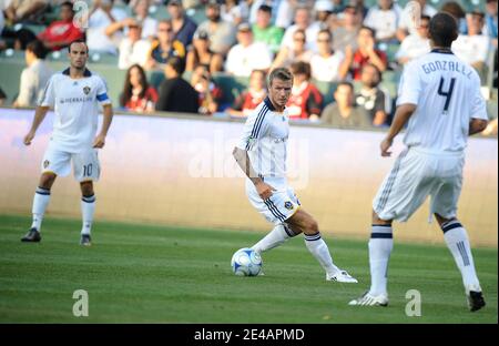 David Beckham torna alla la Galaxy per la sua prima partita in casa della stagione contro AC Milan. Home Depot Center, Los Angeles, California, USA il 19 luglio 2009. Foto di Lionel Hahn/AABACAPRESS.COM Foto Stock