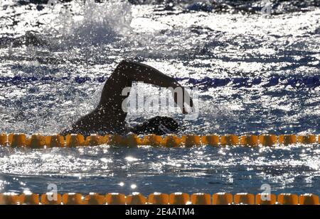 Atmosfera durante la serie al 13° Campionato del mondo di nuoto 'Fina', a Roma, Italia, il 26 luglio 2009. Foto di Christophe Guibbaud/Cameleon/ABACAPRESS.COM Foto Stock