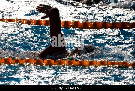 Atmosfera durante la serie al 13° Campionato del mondo di nuoto 'Fina', a Roma, Italia, il 26 luglio 2009. Foto di Christophe Guibbaud/Cameleon/ABACAPRESS.COM Foto Stock