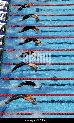 Atmosfera durante il 13° Campionato del mondo di nuoto 'FINA', a Roma, Italia, il 31 luglio 2009. Foto di Christophe Guibbaud/ABACAPRESS.COM Foto Stock