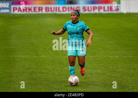 Lewes, Regno Unito. 24 gennaio 2021. Taylor Hunds (Liverpool n° 12) durante la partita del Campionato Femminile tra Lewes e Liverpool alla Dripping Pan di Lewes. Credit: SPP Sport Press Photo. /Alamy Live News Foto Stock