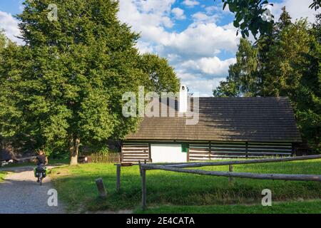 Hlinsko v Cechach, museo all'aperto di Vysocina, casa colonica degli altipiani Boemia-Moravi a Pardubicky, regione di Pardubice, regione di Pardubitzer, ceco Foto Stock