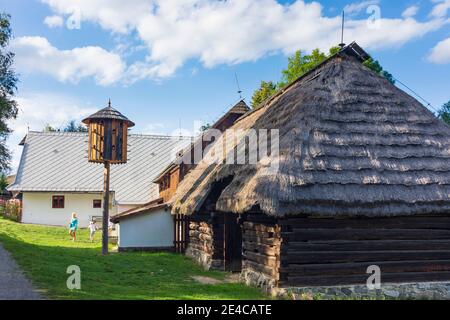 Hlinsko v Cechach, museo all'aperto di Vysocina, casa colonica degli altipiani Boemia-Moravi a Pardubicky, regione di Pardubice, regione di Pardubitzer, ceco Foto Stock