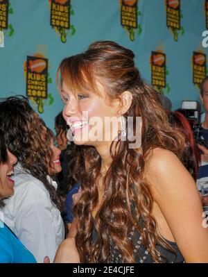 Miley Cyrus al 2008 Nickelodeons Kids Choice Awards al Pauley Pavilion il 29 marzo 2008 a Los Angeles Foto Stock