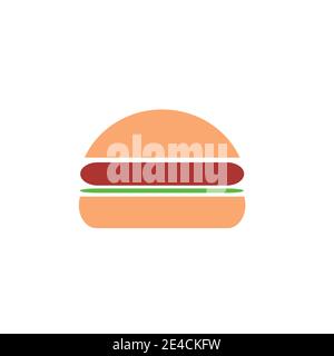 logo burger Foto Stock