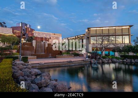 Blackhawk Plaza al Blue Hour Foto Stock