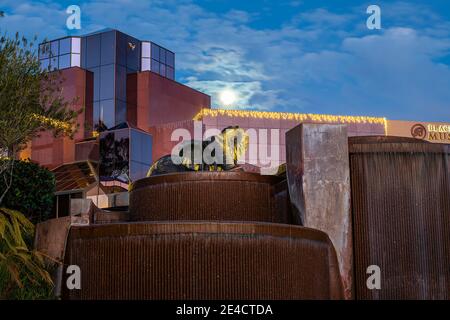 Blackhawk Plaza al Blue Hour Foto Stock