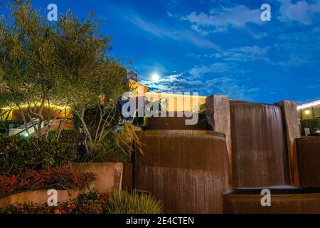 Blackhawk Plaza al Blue Hour Foto Stock