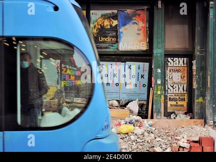 Vita quotidiana a Zagabria, Croazia Foto Stock