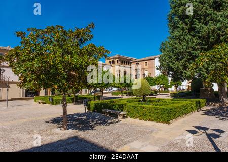 Piazza del municipio di Ubeda, patrimonio dell'umanità dell'UNESCO. Provincia di Jaen, Andalusia, Spagna meridionale Europa Foto Stock