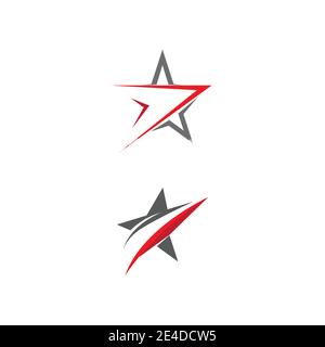 Star Modello icona illustrazione vettoriale design Illustrazione Vettoriale