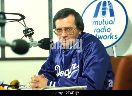 **FILE FOTO** Larry King è morto a 87. LARRY RE 1987 Credit: Ralph Dominguez/MediaPunch Foto Stock