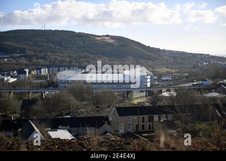 Liberty Stadium, Swansea. Data immagine: Sabato 23 gennaio 2021. Foto Stock